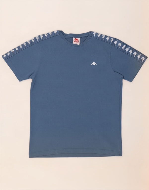 T-shirt grafica da uomo Kappa Top Large in cotone blu