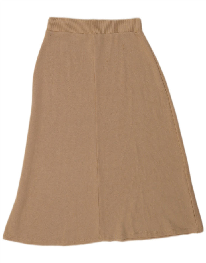 Gonna longuette Zara da donna media W28 in viscosa beige