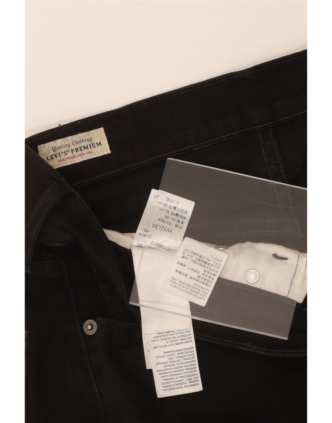 Levi's Jeans slim da uomo W32 L30 cotone nero