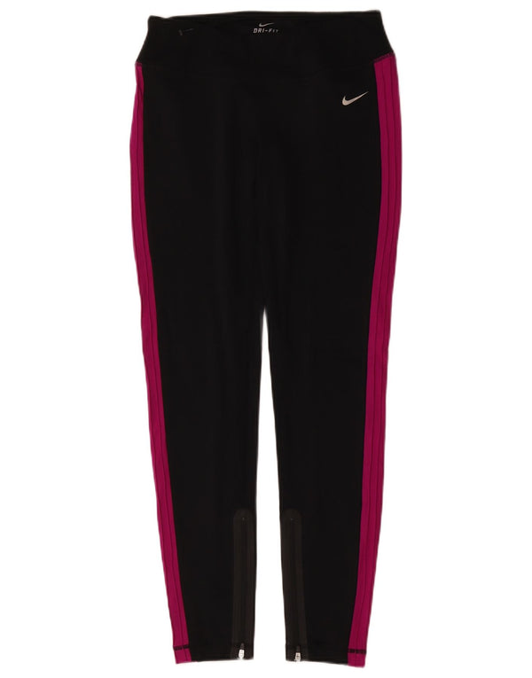 Leggings Nike Dri Fit da donna UK 8 Small Black Colourblock