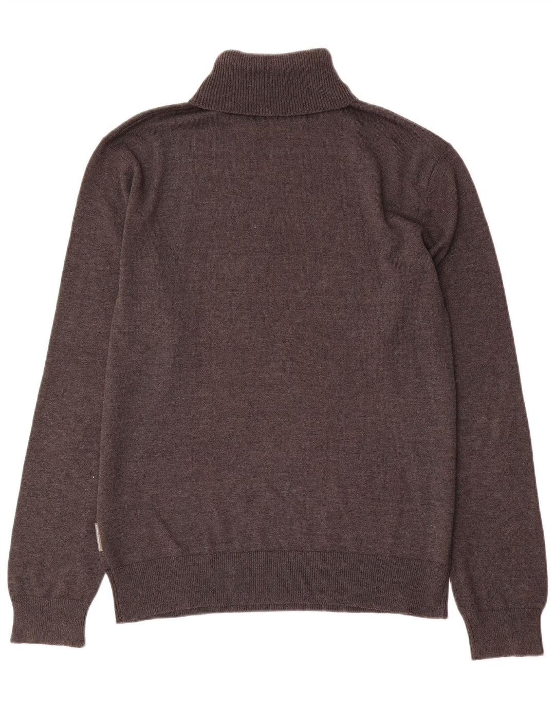 French Connection Maglione da uomo con collo alto e maglione grande in cotone marrone
