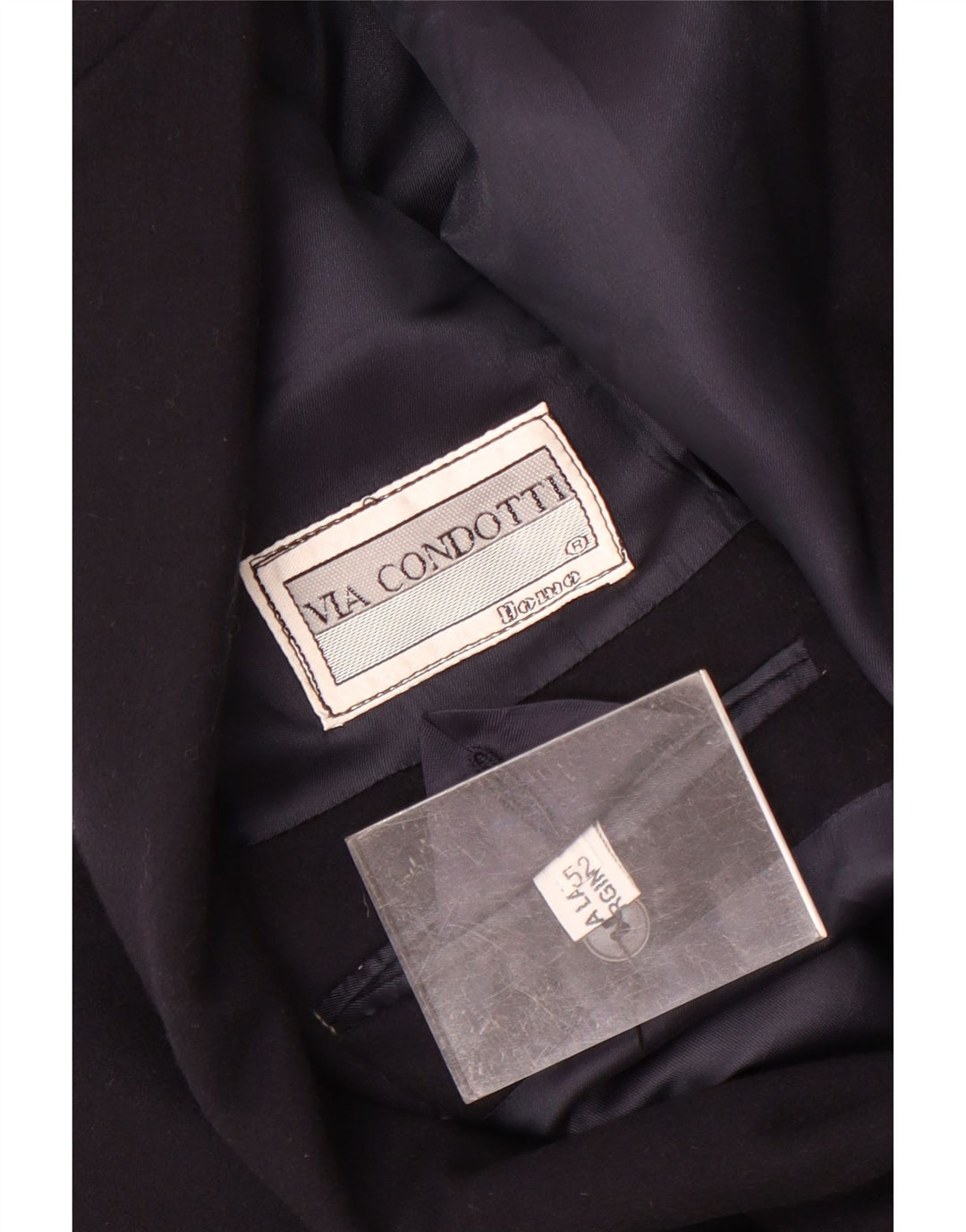 VIA CONDOTTI Giacca Blazer da Uomo a 2 Bottoni IT 52 XL Blu Navy Lana