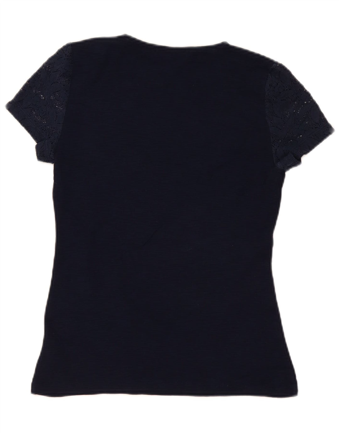 Camicetta da donna Chaps Top UK 10 piccolo cotone floreale blu navy