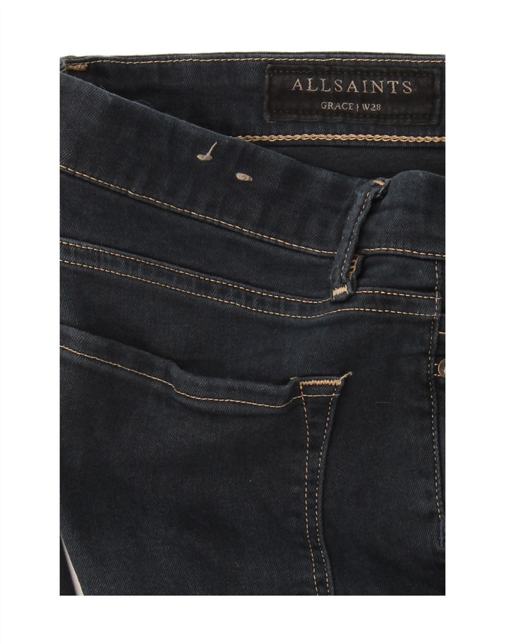 ALL SAINTS Womens Skinny Jeans W28 L30 Navy Blue
