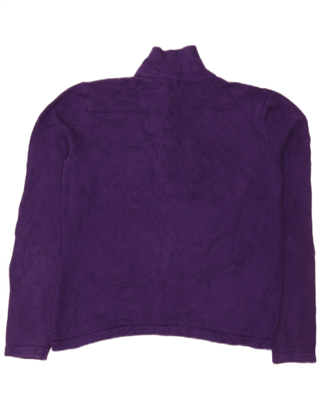 Maglione da donna Chaps con collo a bottoni, UK 18 XL, cotone viola