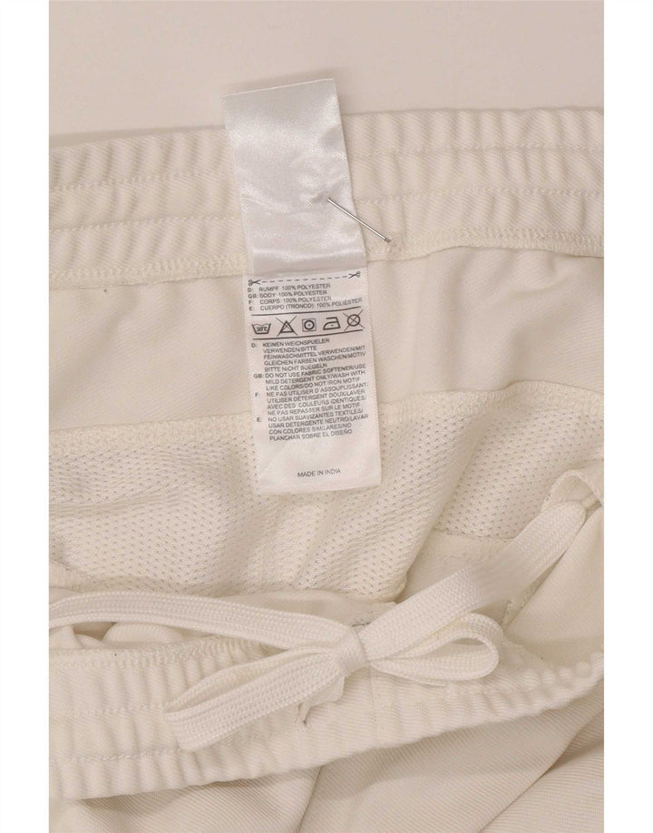 Pantaloni da tuta da uomo Adidas Large bianchi in poliestere
