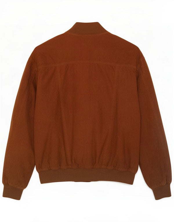 Vintage Mens Suede Bomber Jacket UK 42 XL Brown