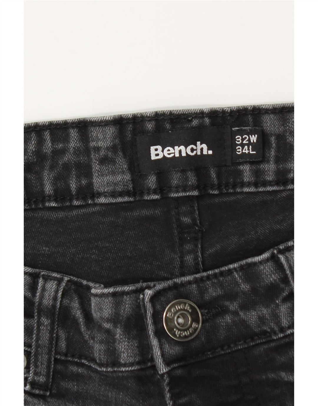Jeans slim da uomo Bench W32 L32 cotone nero