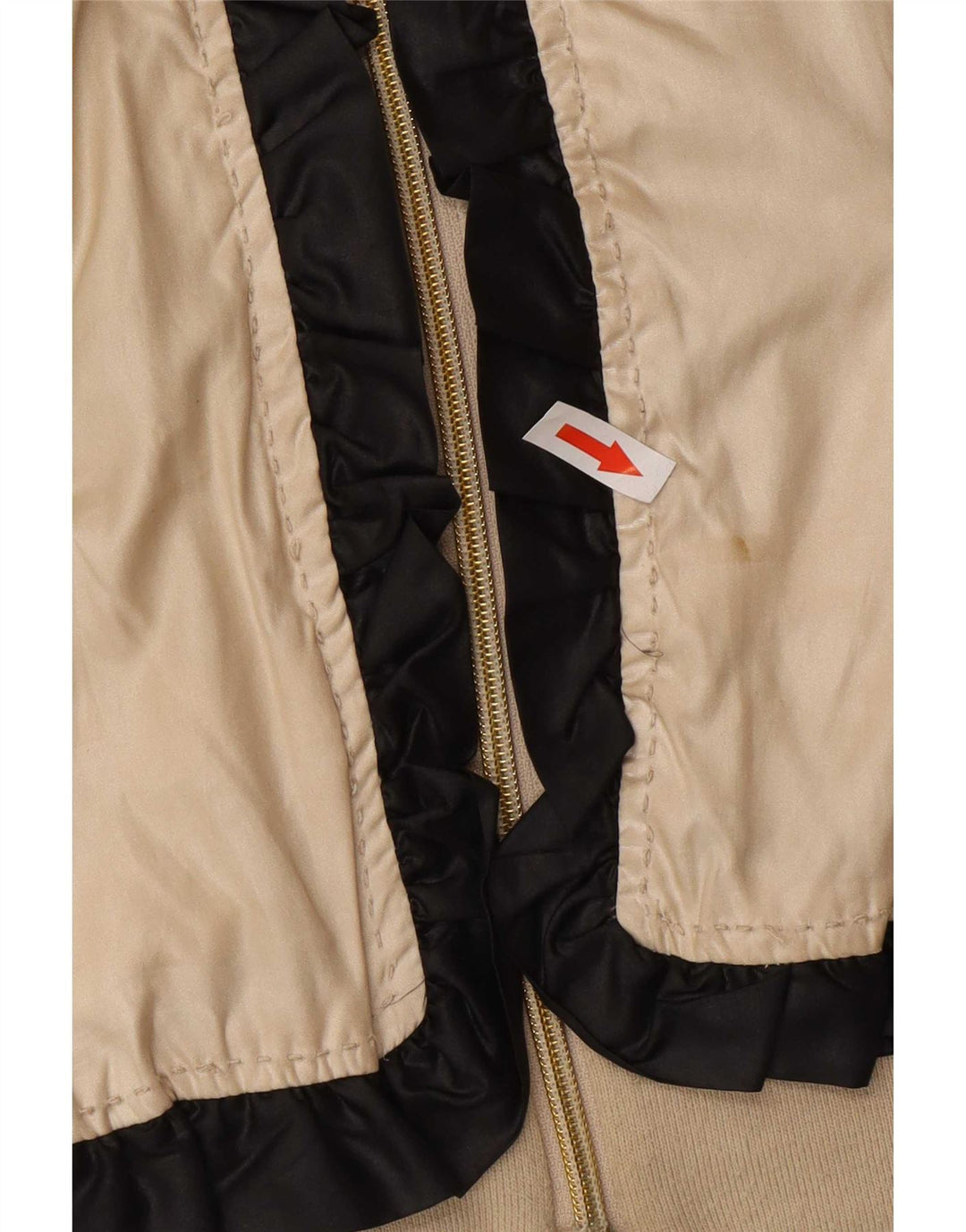 Giubbotto bomber da donna Moschino UK 14 Large in poliestere color oro color block