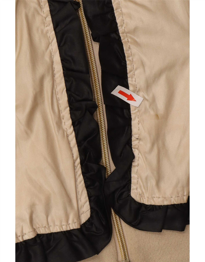 Giubbotto bomber da donna Moschino UK 14 Large in poliestere color oro color block