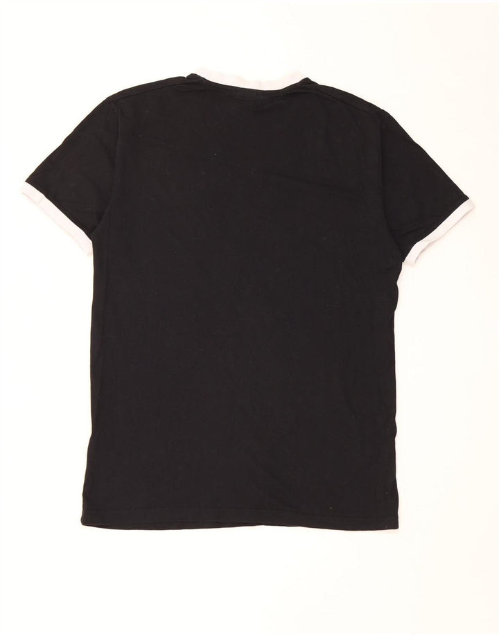 T-shirt da uomo Ellesse Top in cotone nero medio