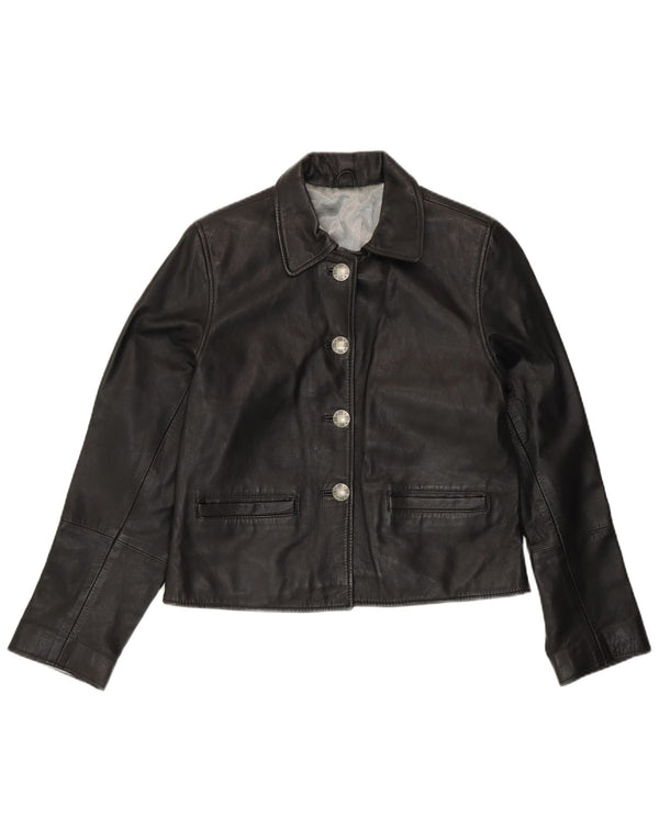 Giacca in pelle da donna Maddox UK 12 pelle nera media