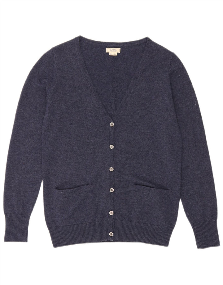 Maglione cardigan da donna Fat Face UK 10 piccolo in lana blu navy