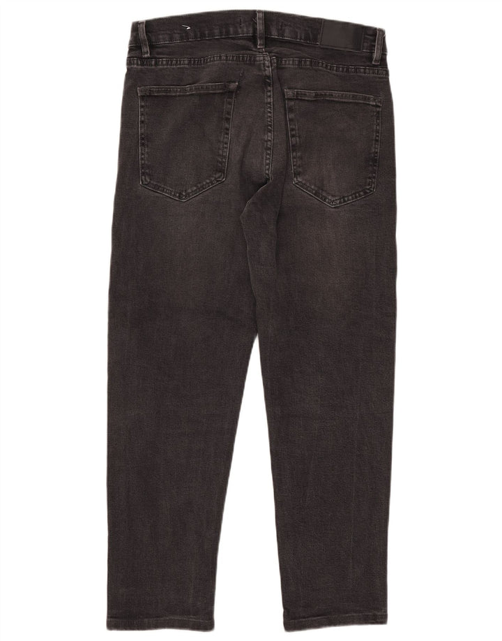 Jeans slim da uomo Zara EU 44 Large W34 L26 cotone nero