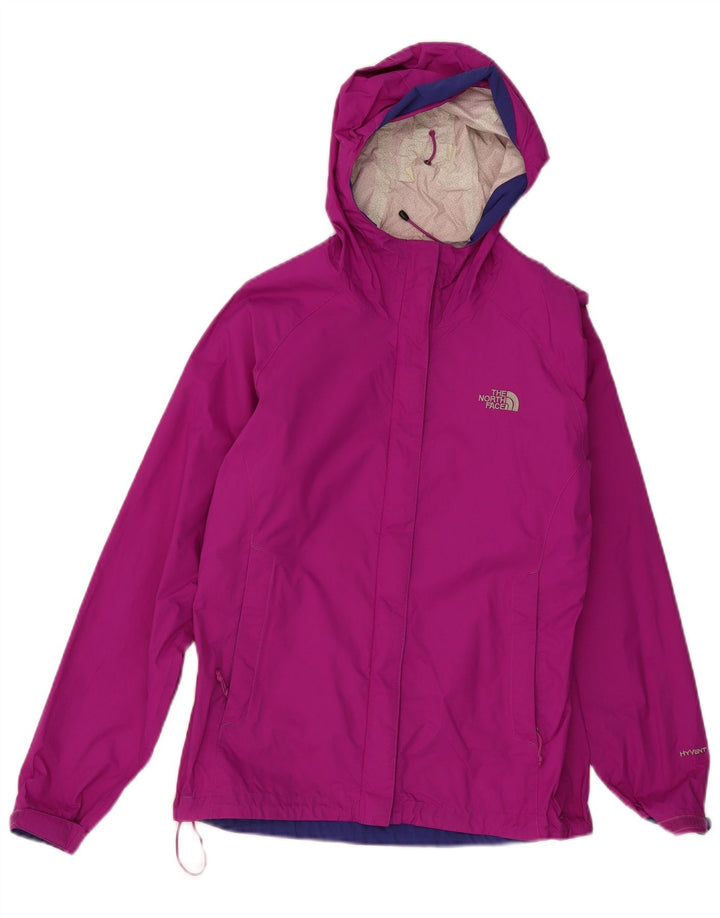 Giacca antipioggia da donna con cappuccio The North Face UK 10 Small Maroon Nylon