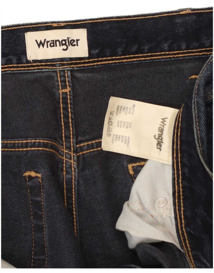 Jeans dritti da uomo WRANGLER W38 L30 cotone blu navy