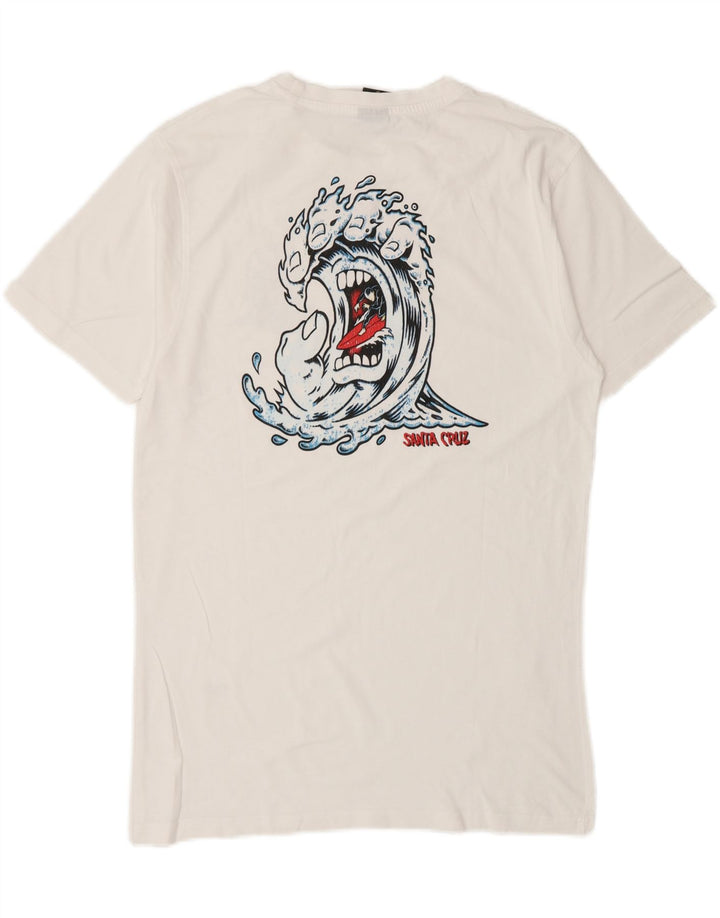 SANTA CRUZ Mens Graphic T-Shirt Top Medium White