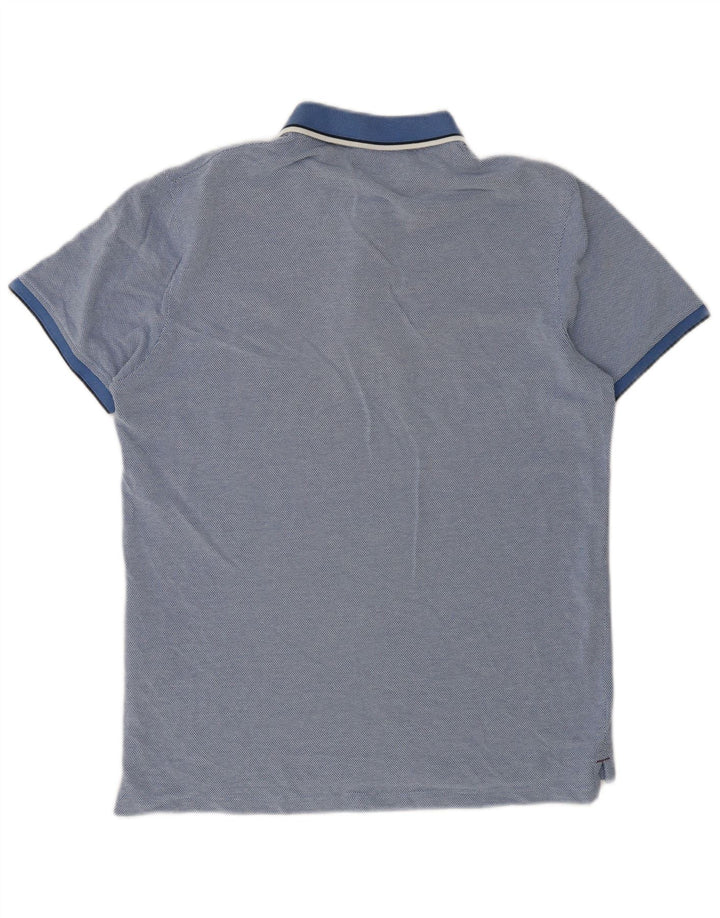 Polo da uomo Jack & Jones in cotone blu medio