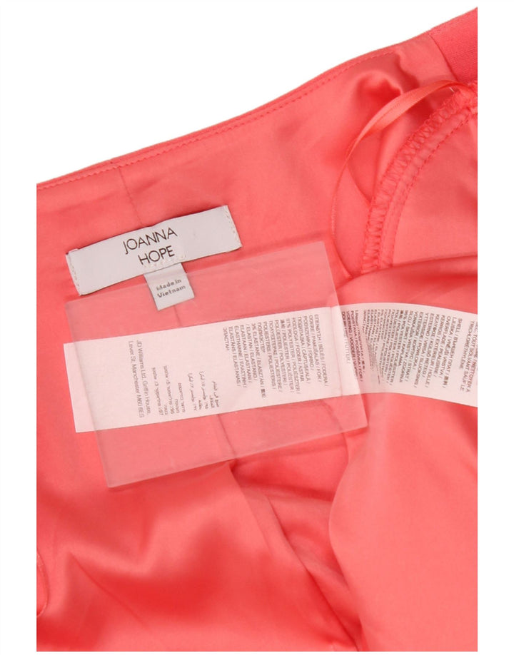 JOANNA HOPE Giacca blazer aperta da donna con maniche a 3/4 UK 14 rossa media