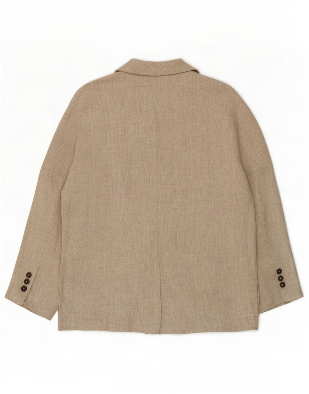 Giacca blazer doppiopetto da donna Zara UK 16 grande lino beige