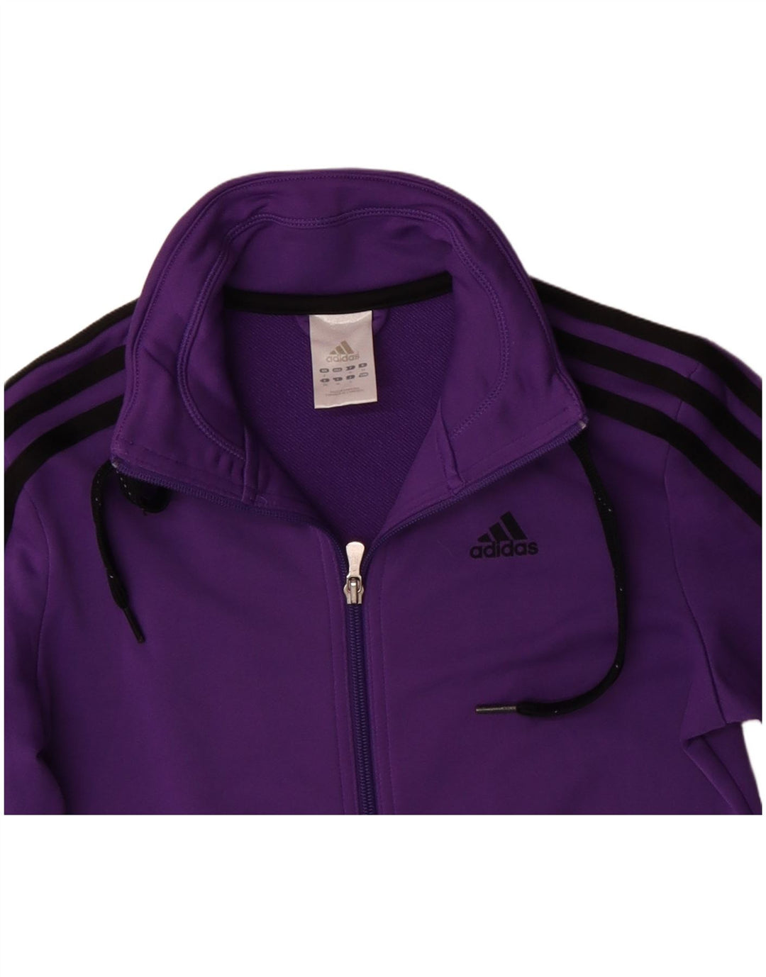 ADIDAS Giacca da tuta da donna UK 10 Small Viola Poliestere