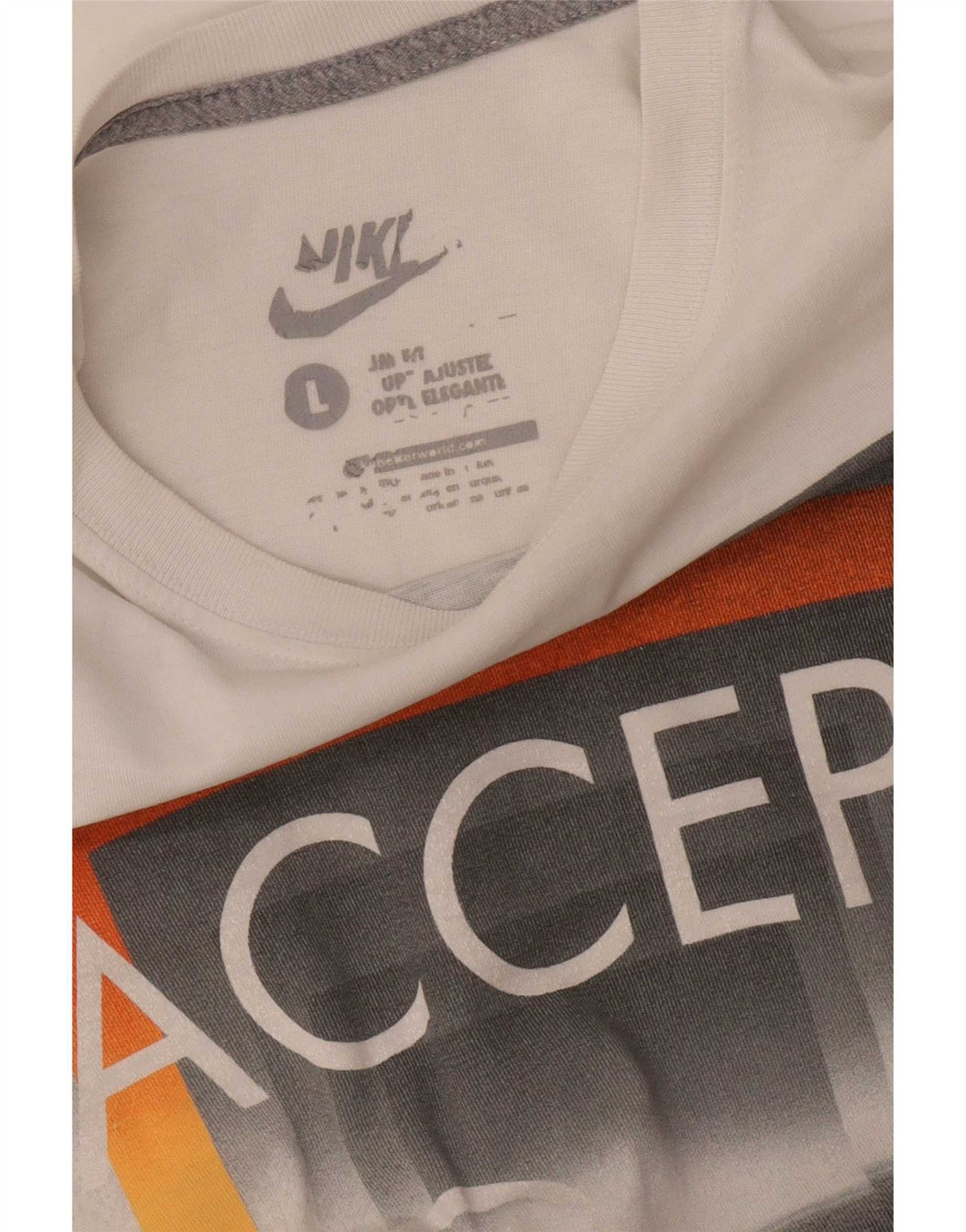 T-shirt grafica Nike da uomo grande bianca