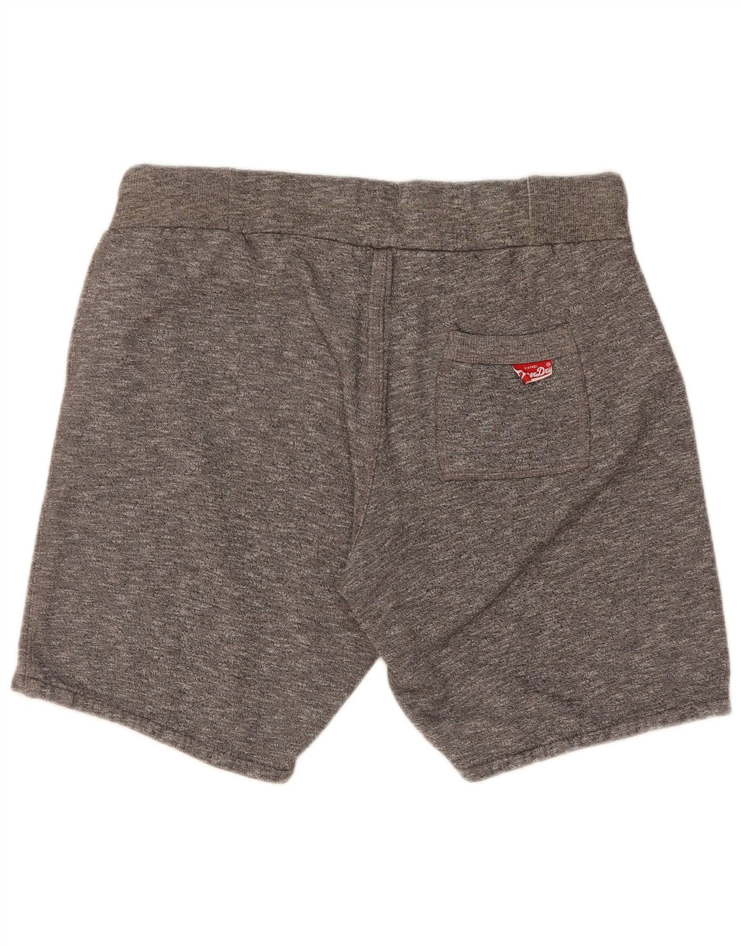 Pantaloncini sportivi grafici da uomo Superdry in cotone grigio medio