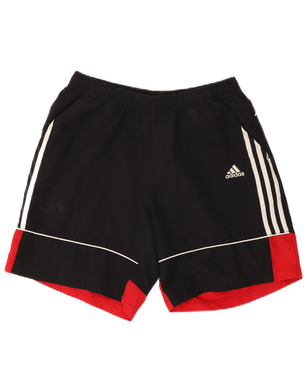 Pantaloncini sportivi da uomo Adidas Medium Black Colourblock in poliestere