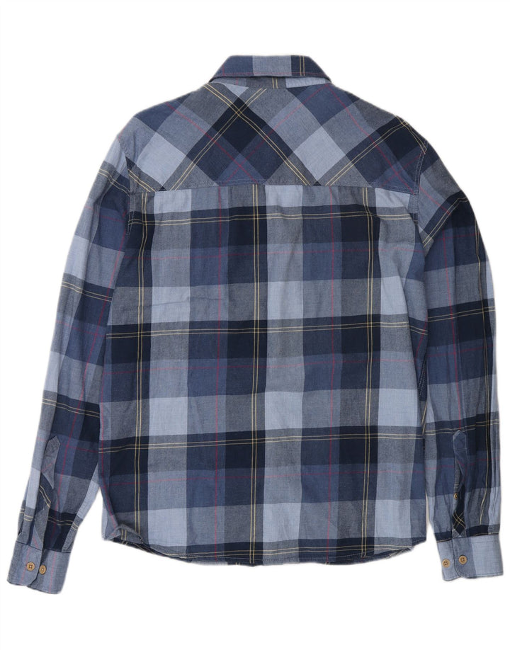 MONTURA Camicia da uomo in flanella a quadri blu navy medio