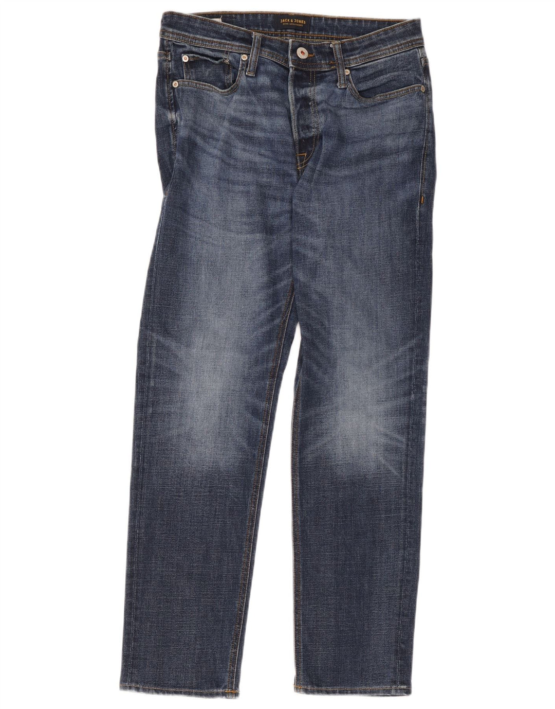 Jeans dritti da uomo Jack & Jones W30 L32 cotone blu