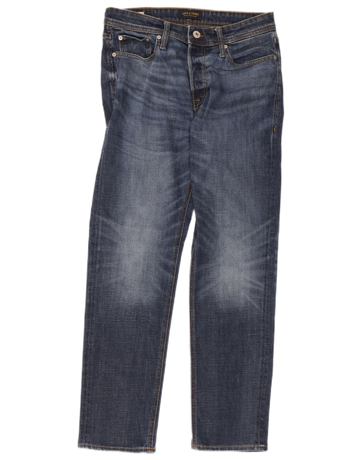 Jeans dritti da uomo Jack & Jones W30 L32 cotone blu