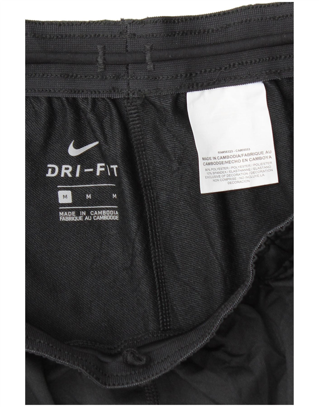 Pantaloni da tuta Nike Dri Fit da uomo, poliestere nero medio