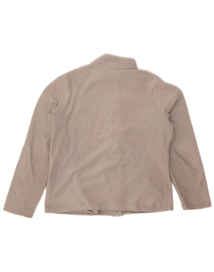 Giacca in pile da donna Marks & Spencer UK 16 grande poliestere grigio