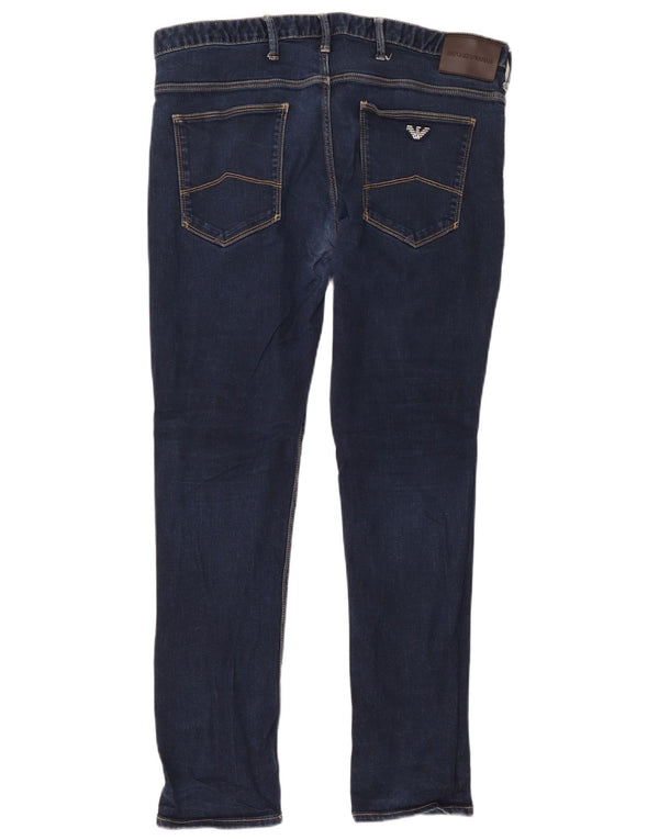 Jeans slim da uomo Emporio Armani W36 L30 cotone blu