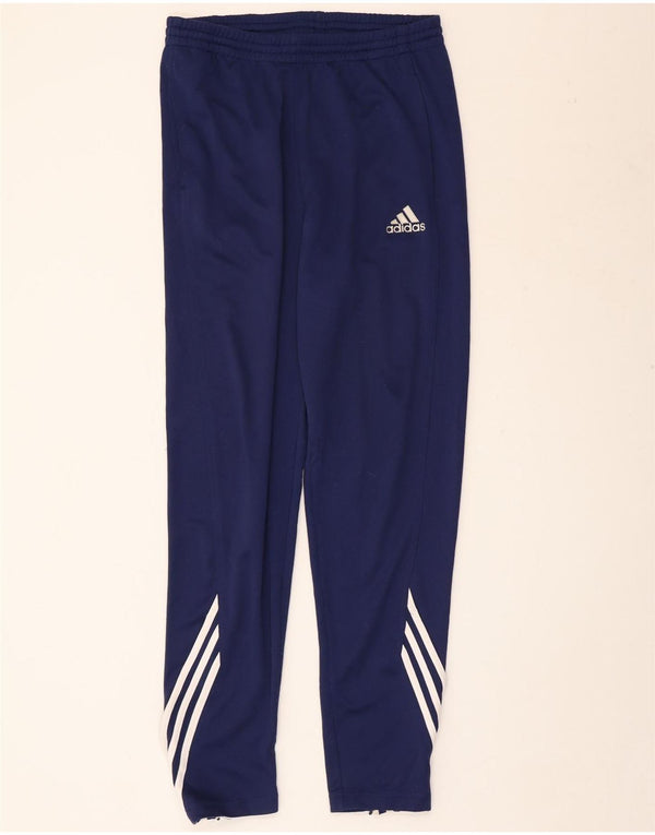 Pantaloni da tuta da uomo Adidas UK 40/42 Poliestere blu navy medio