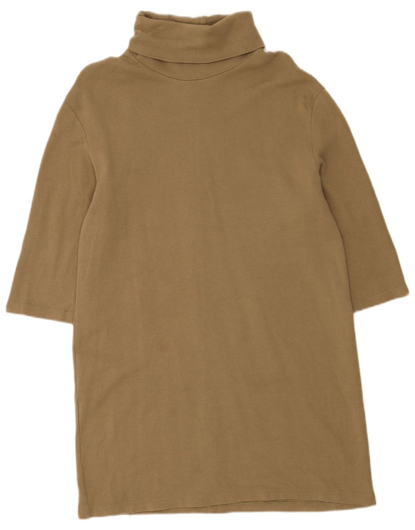 Abito maglione Zara da donna con maniche a 3/4 UK 14 Beige medio