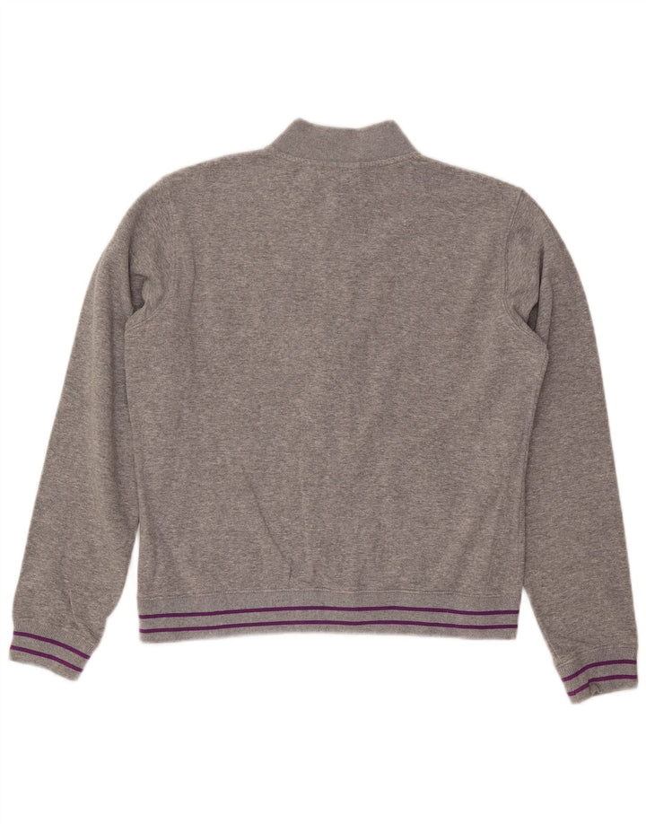Giacca da ginnastica da donna FILA UK 16 grande cotone grigio