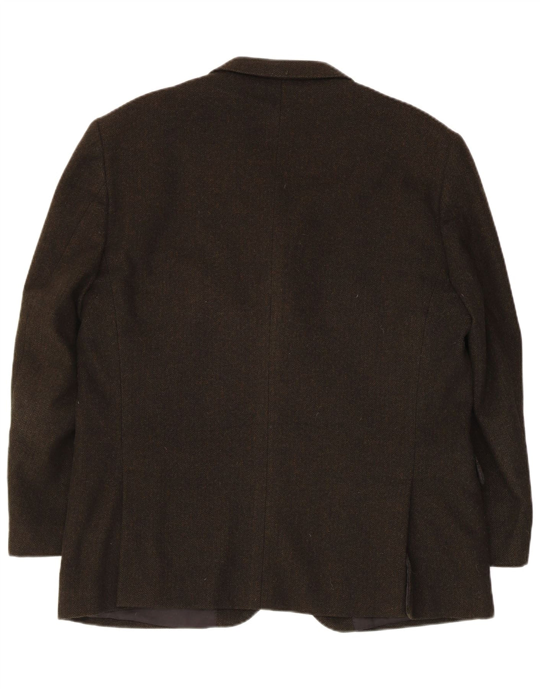 Giacca blazer vintage da uomo a 3 bottoni IT 54 2XL Cachemire a spina di pesce kaki