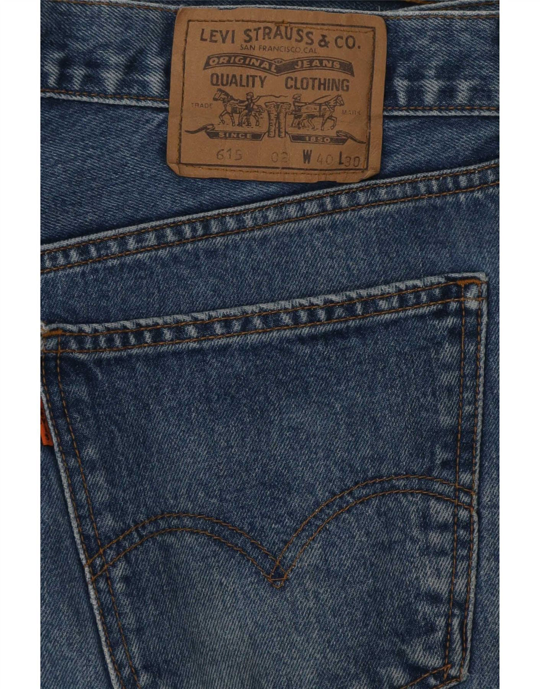 Levi's Uomo 615 Jeans dritti W40 L30 Cotone Blu