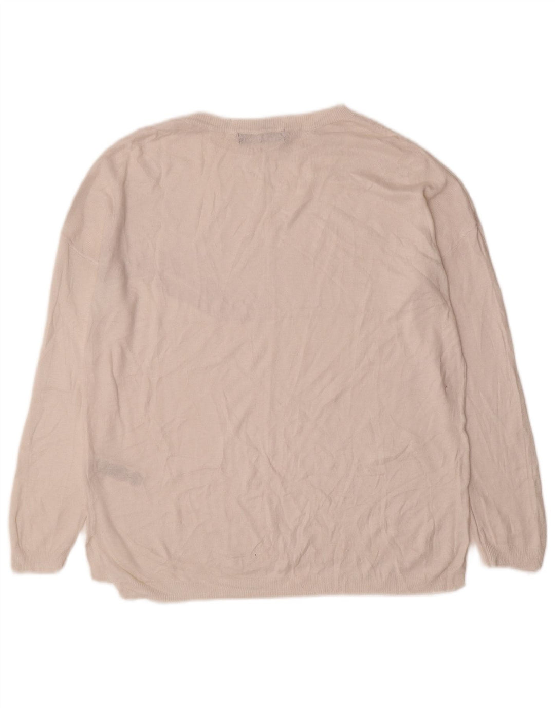 Maglione maglione con scollo a barca da donna Marks & Spencer UK 14 medio bianco sporco