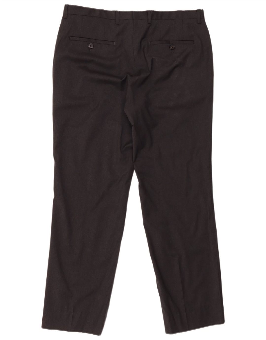 Pantaloni da abito dritti da uomo HUGO BOSS W33 L29 Lana nera