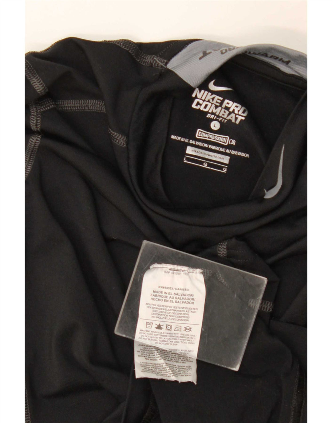 Maglia grafica Nike da ragazzo a maniche lunghe 12-13 anni Large Black Colourblock