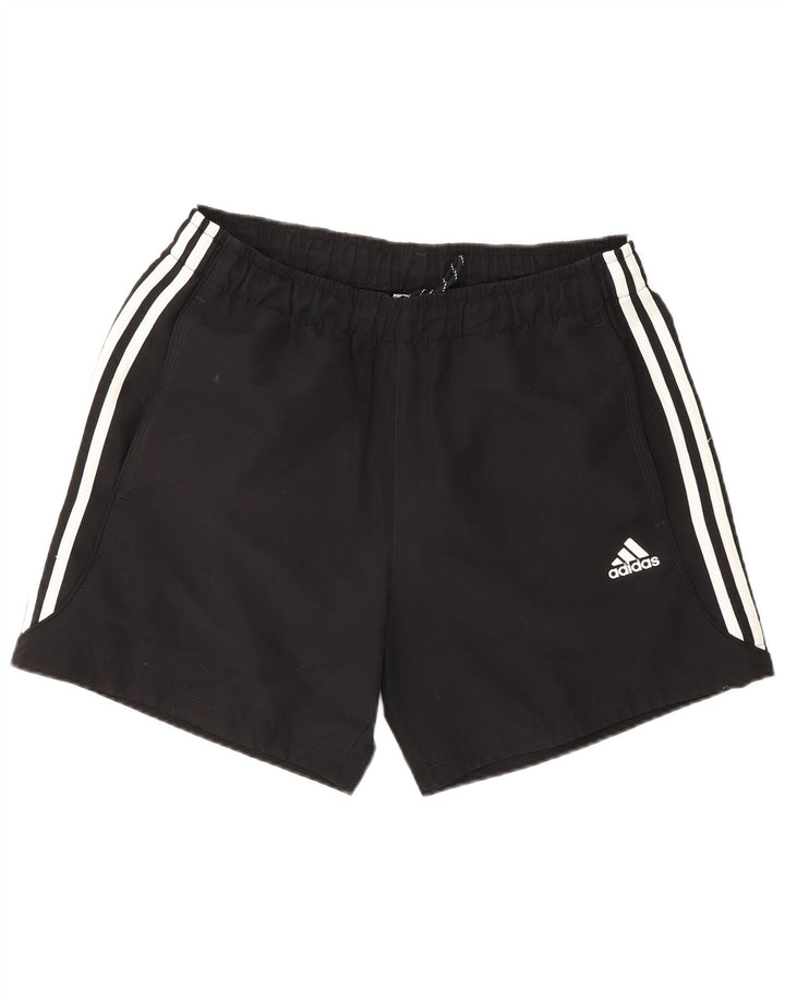 Pantaloncini sportivi Adidas da uomo vestibilità regolare medio nero poliestere sportivo
