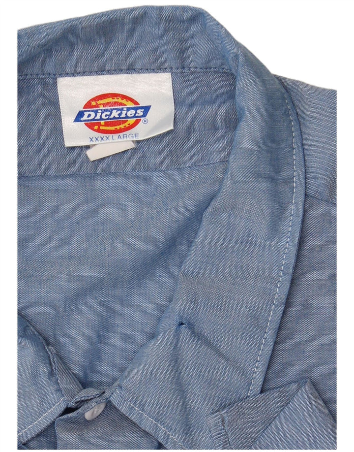 Camicia a maniche corte da uomo Dickies 4XL poliestere blu