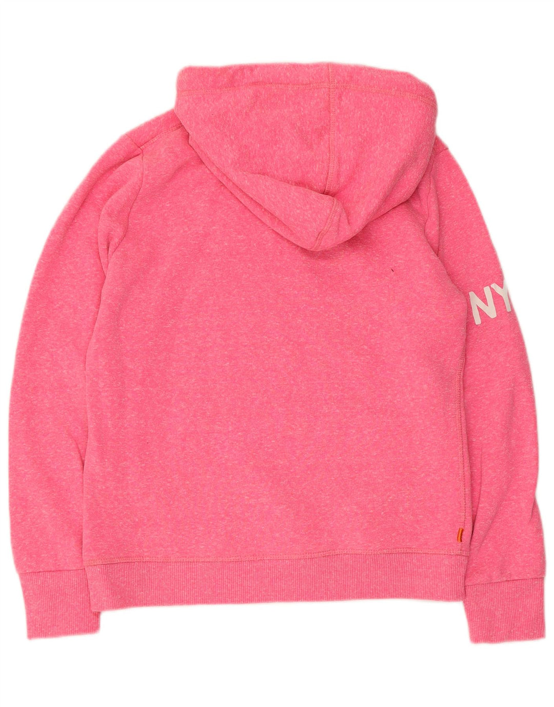 Felpa con cappuccio grafica da donna Superdry UK 14 poliestere rosa medio