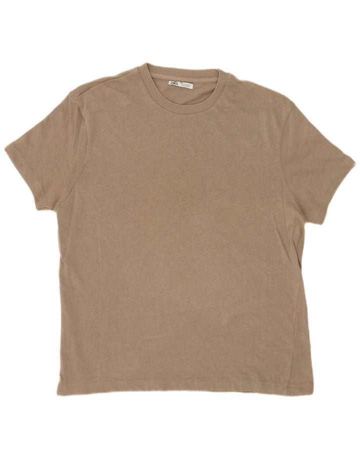 T-shirt Zara da uomo Top grigio medio