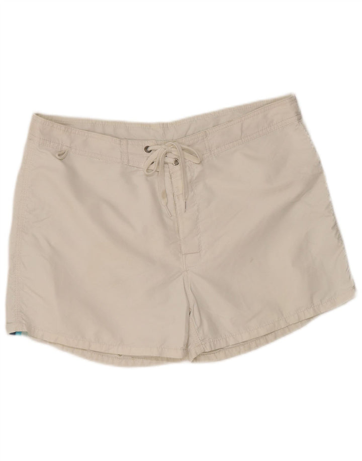 Pantaloncini da bagno da uomo Sundek grandi in nylon bianco