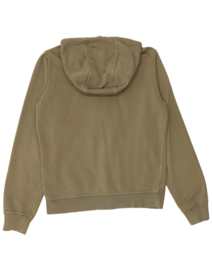 Felpa con cappuccio e zip Nike da uomo piccola in cotone kaki