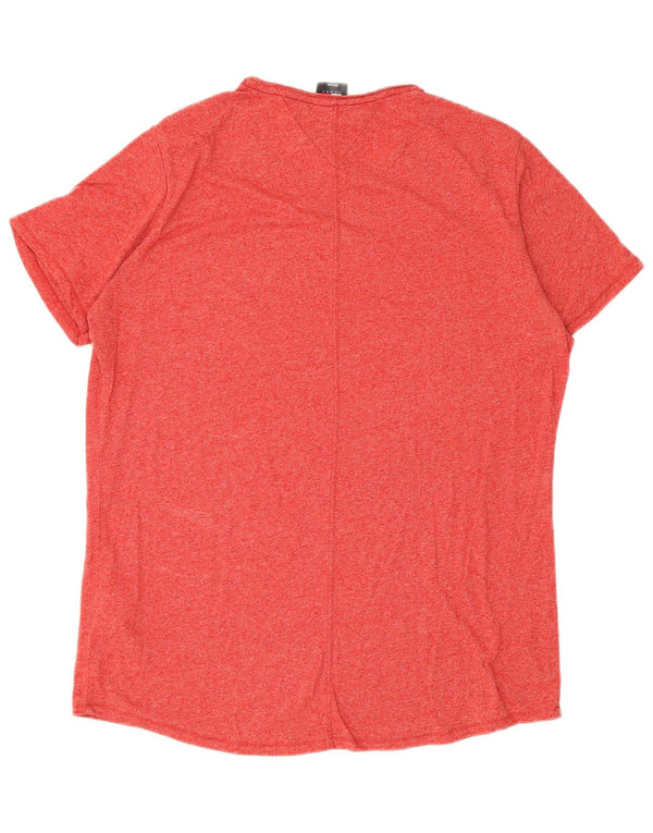 T-shirt da uomo Tommy Hilfiger Top 2XL cotone chiazzato rosso