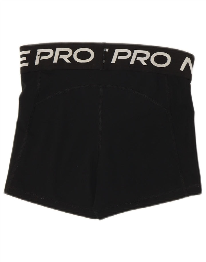 Pantaloncini sportivi Nike Dri Fit Graphic da donna UK 10 piccoli poliestere nero